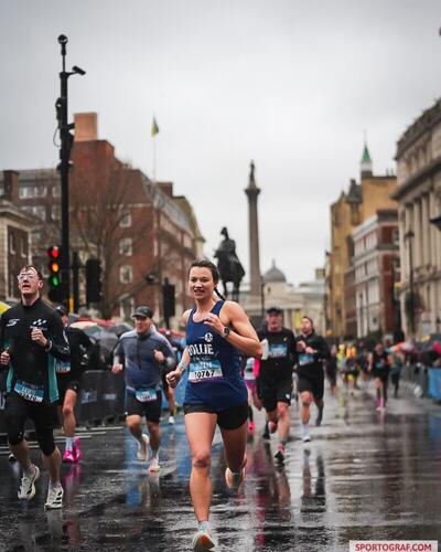 Hollie running a marathon
